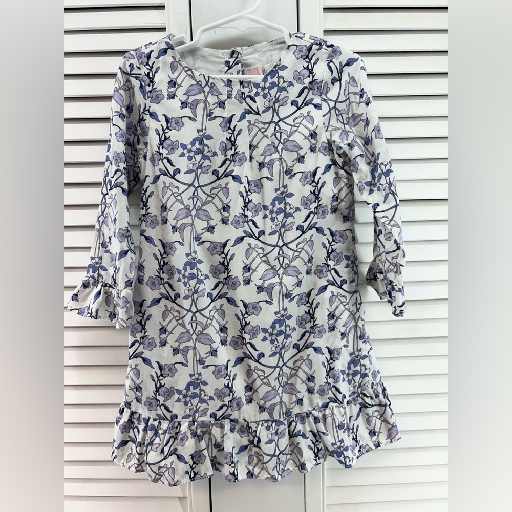 Janie and Jack size 3T Purple and White Floral Dress